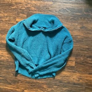 Ardene XS blue cropped cardigan